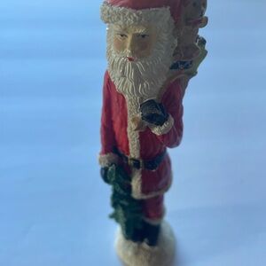 Jolly Santa Claus Holiday Figurine - Red and White